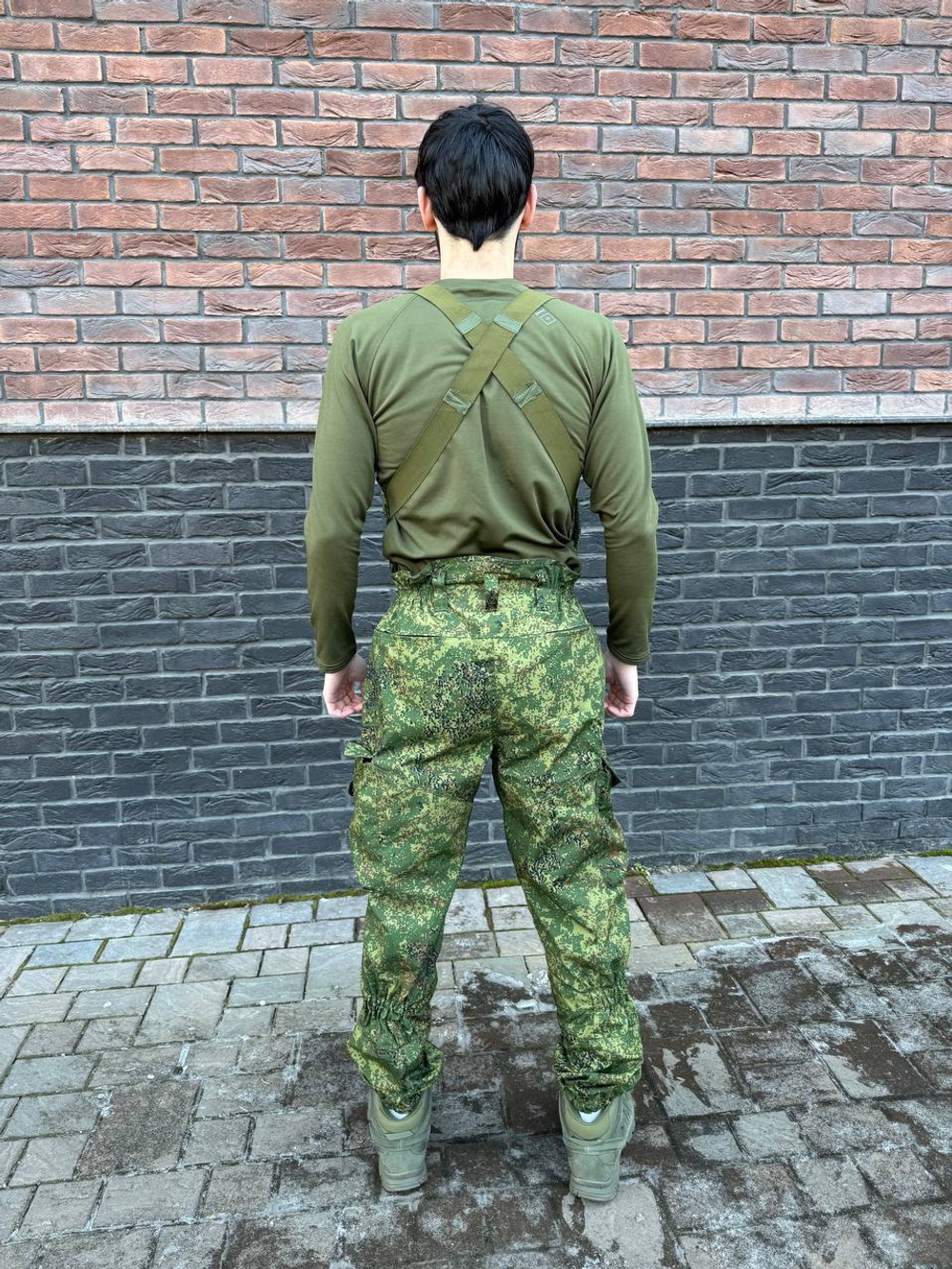 Костюм горка 6 флис осень зима / зеленая цифра