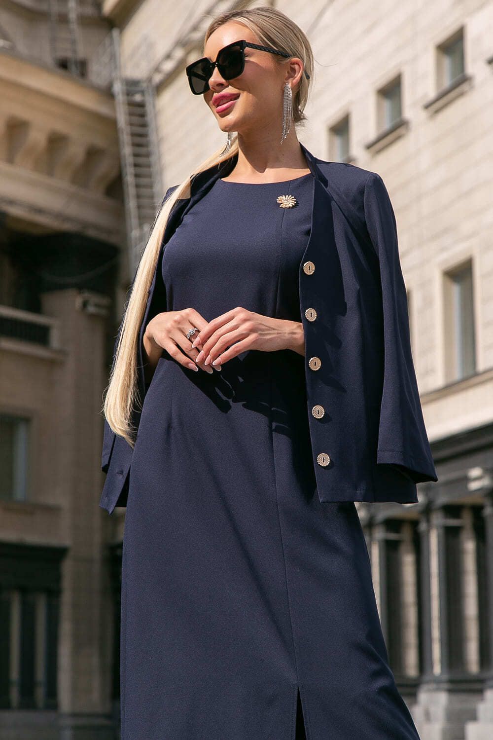 Платье "Астра" (блю) П3977 LT Collection (Акция)