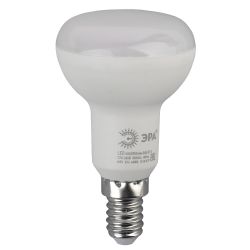 Лампа светодиодная ЭРА STD LED R50-6W-860-E14 6Вт рефлектор холодный дневной свет Е14 | Лампы cветодиодные Рефлектор (R )
