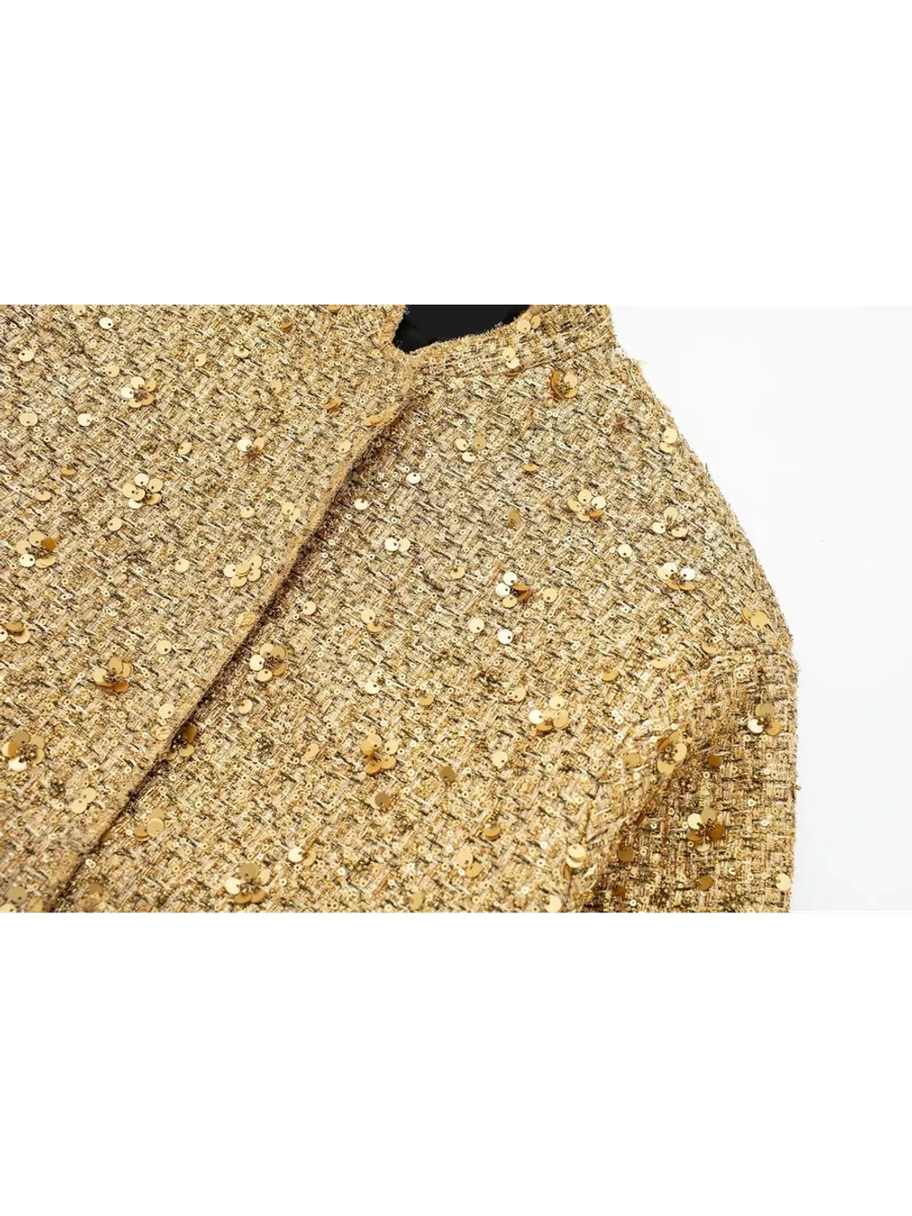 Куртка бомбер золотистая