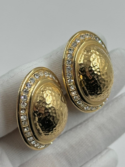 Клипсы с кристаллами Christian Dior