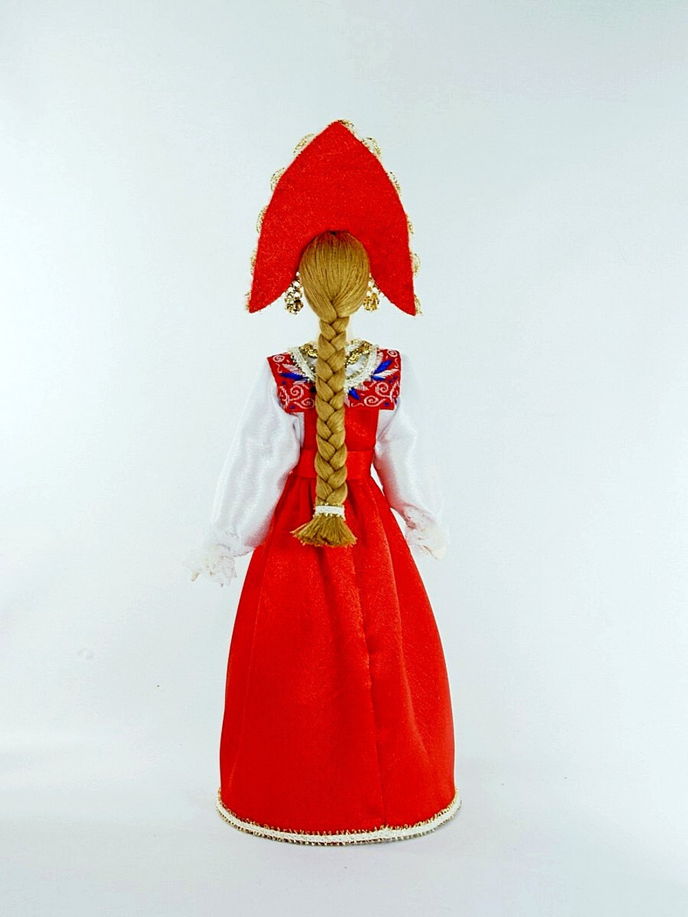 Кукла интерьерная Потешного промысла в  Девичьем русском праздничном костюме