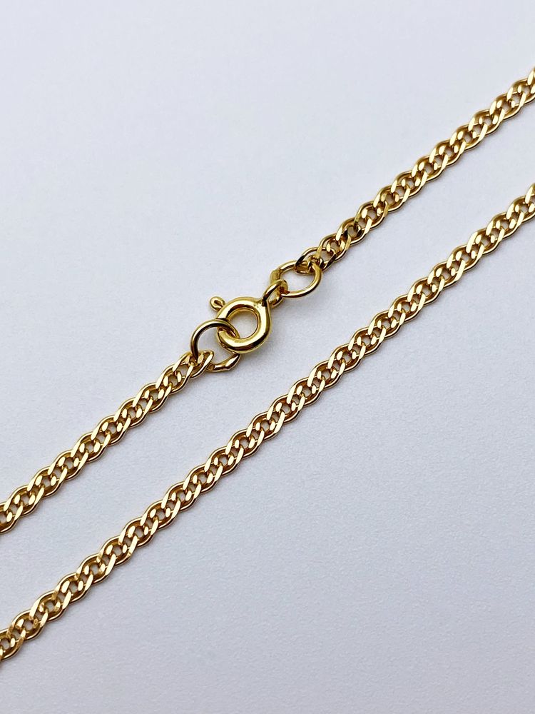 Цепь из серебра/Нонна граненая/Позолота