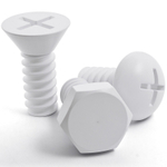 Набор вешалок screw, белые, 3 шт.