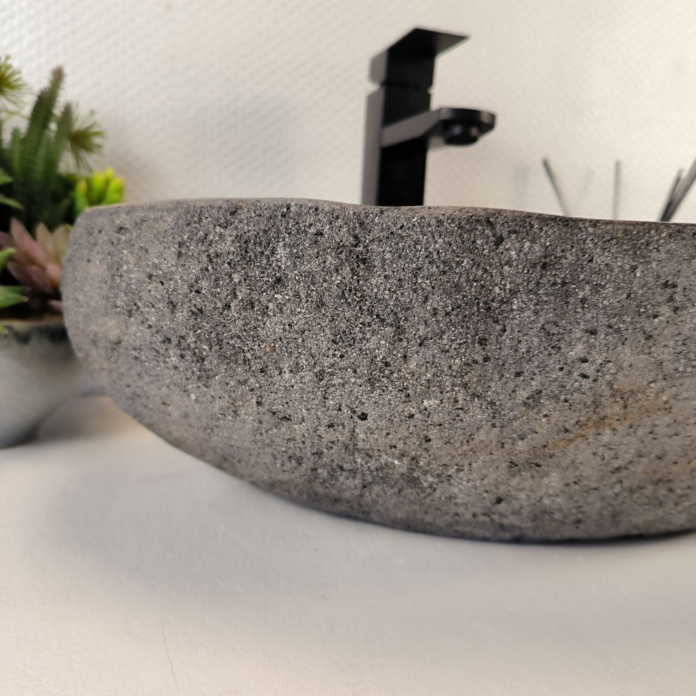 Каменная раковина из речного камня RS-05386 (42*33*15) 0861 из натурального камня
