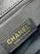 Черная стеганая сумка Chanel из состаренной телячьей кожи