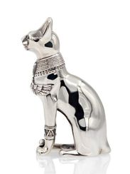 Фигурка Кошка Бастет из серебра