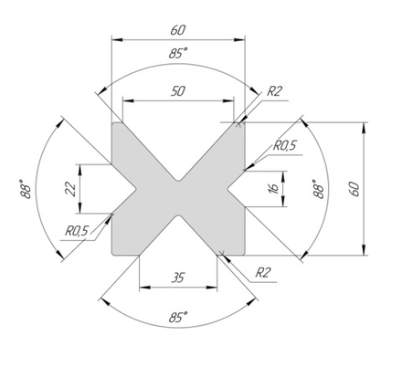 Матрица AM 2030 85°-88° H60 4V (V16, 22, 35 ,50)