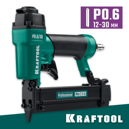 KRAFTOOL P0.6/30 пневматический нейлер для шпилек 23Ga тип P0.6 (12-30 мм), (31963)