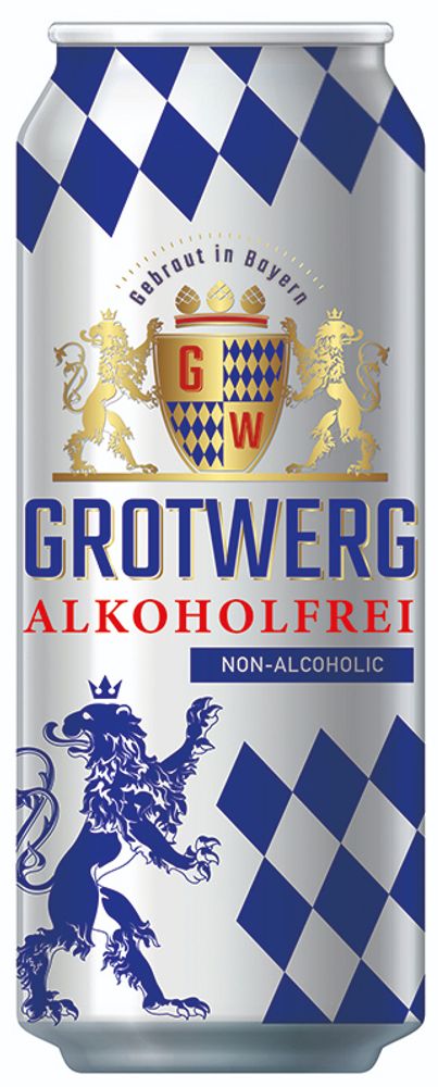 Пиво Гротверг Безалкогольное / Grotwerg Alkoholfrei 0.5 - банка
