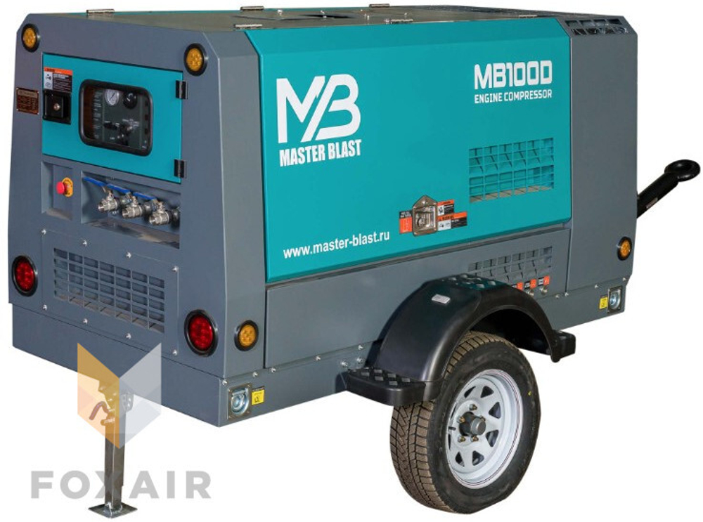 Винтовой дизельный компрессор master blast mb130d-7