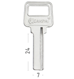 Заготовка вертикального ключа 14147 1ПАЗ 7*24 ВЕРТ (прав) КНР