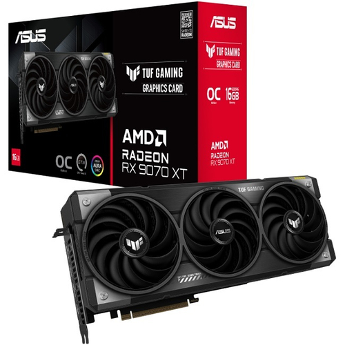 Видеокарта ASUS Radeon RX 9070 XT TUF GAMING OC 16GB (TUF-RX9070XT-O16G-GAMING), (90YV0L70-M0NA00)