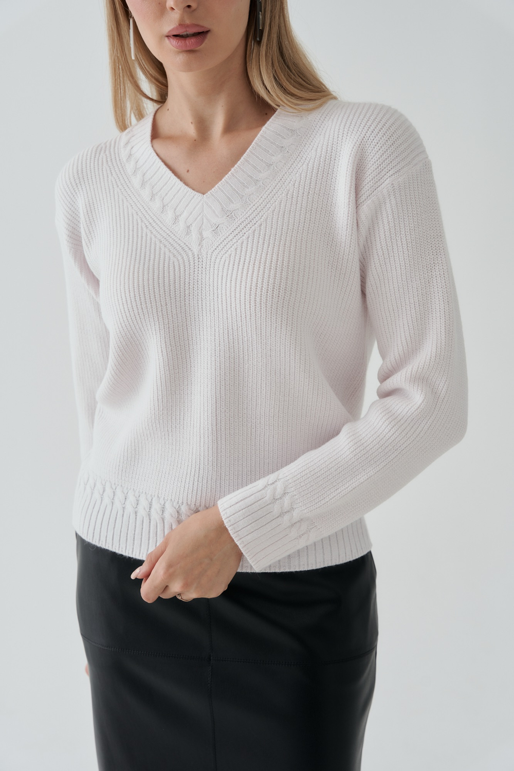 Белый джемпер Тамбовчанка