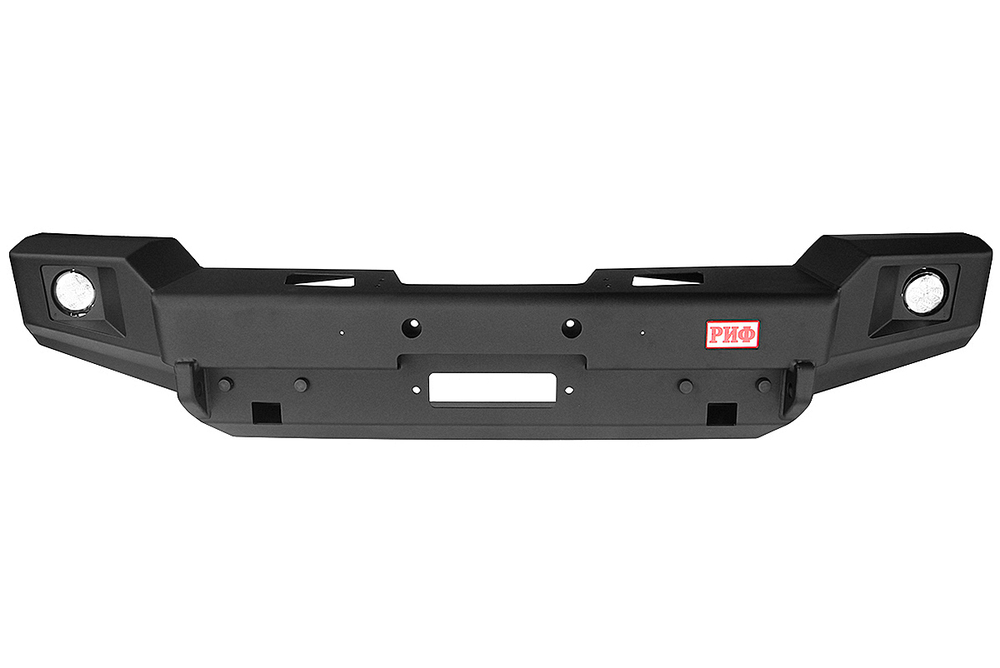 Бампер силовой передний Jeep Wrangler JK 2007-2018 с доп. фарами, без защитной дуги РИФ