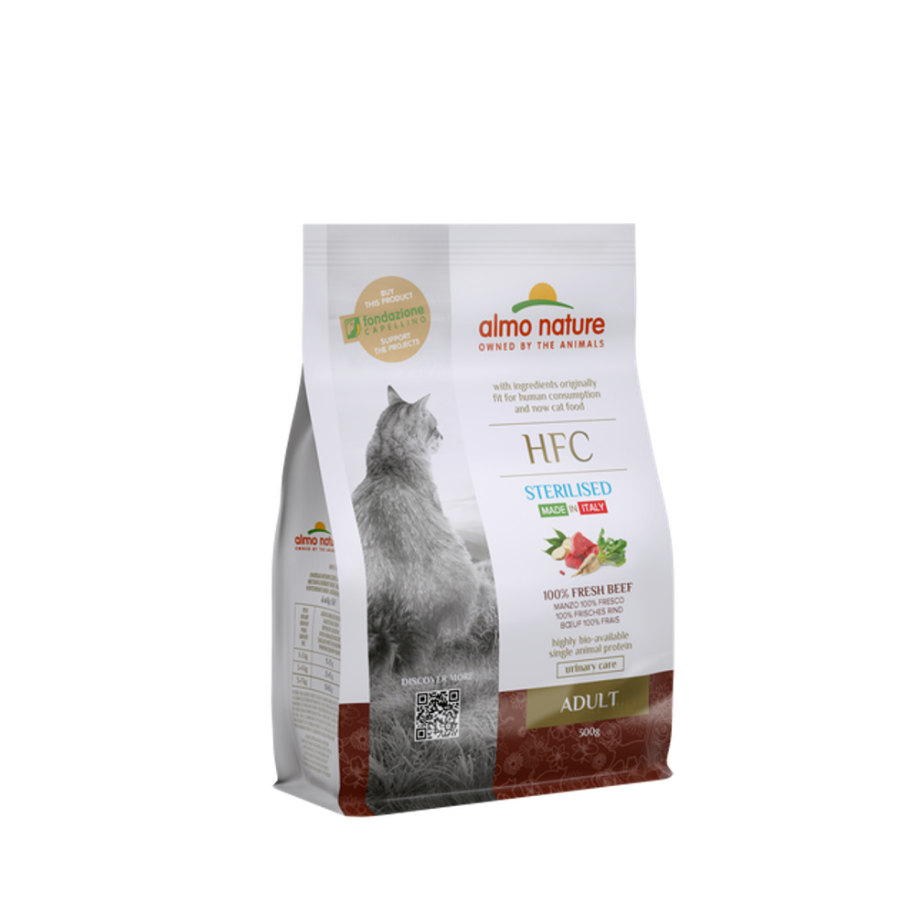 Almo Nature Для стерилизованных кошек со свежей Говядиной (50% мяса) (Adult Sterilized Beef) 0,3 кг