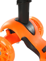 Самокат 3-колесный с сиденьем 56x14x70.5см,перед.колесаPUсо вспышкой, зад.колесоPVC,макс.нагруз.30кг