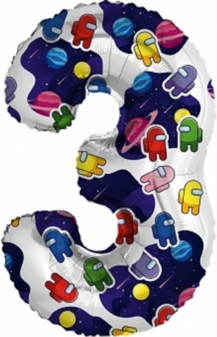 Р Цифра 3 Космонавтики 32''/81 см