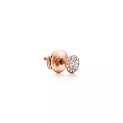 Серьги из розового золота с бриллиантами. 0.32 карата, Tiffany Soleste 💎 В наличии
