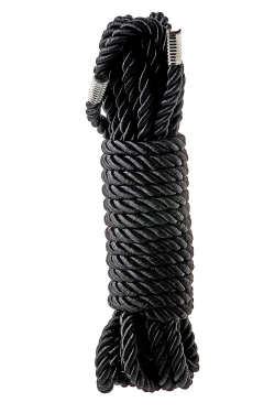 Черная веревка для шибари Deluxe Bondage Rope - 5 м.