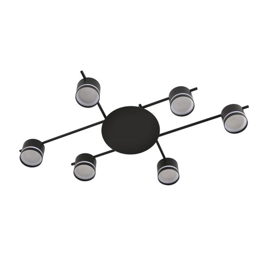 8362/6C COMFI LN 000 черный, металл/акрил Светильник потолочный GX53 LED 6*7W 220V BERTY