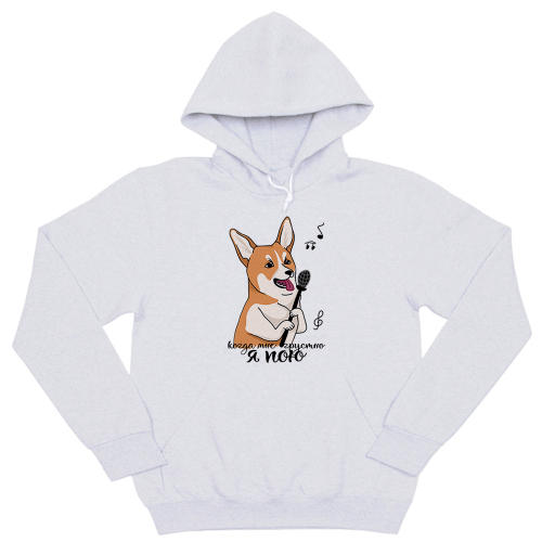 Толстовка "Корги поёт"