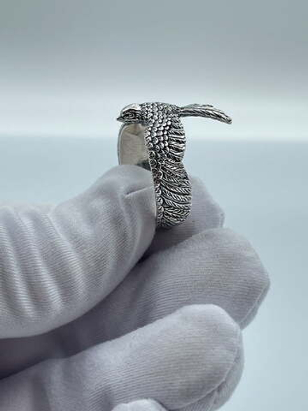 Ласточка — кольцо из серебра