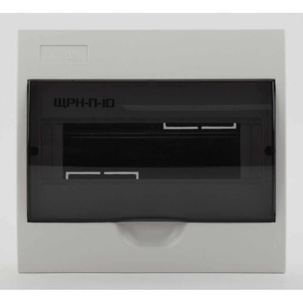 Корпус пластиковый навесной ЭРА SIMPLE ЩРН-П-10 IP41 прозрачная крышка белый