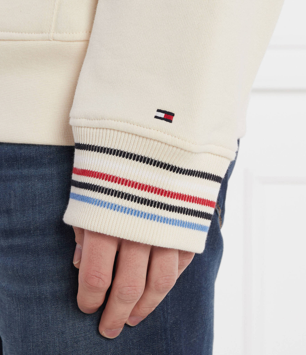 Худи MONOGRAM TIPPED 1/4 ZIP Tommy Hilfiger - экрю(MW0MW34412)