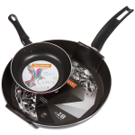 Сковорода алюминий, 28 см, антипригарное покрытие, Scovo, Black Diamond, PP-006, + Сковорода в подарок