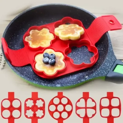 Форма силиконовая для панкейков 7шт круги