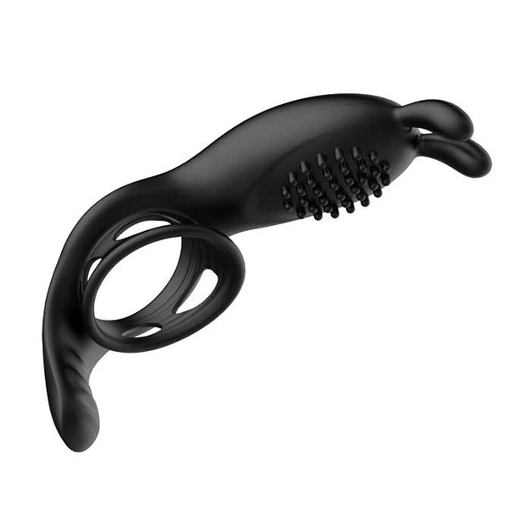 Эрекционное кольцо на пульте ДУ Secwell Rabbit Cock Ring SW1003