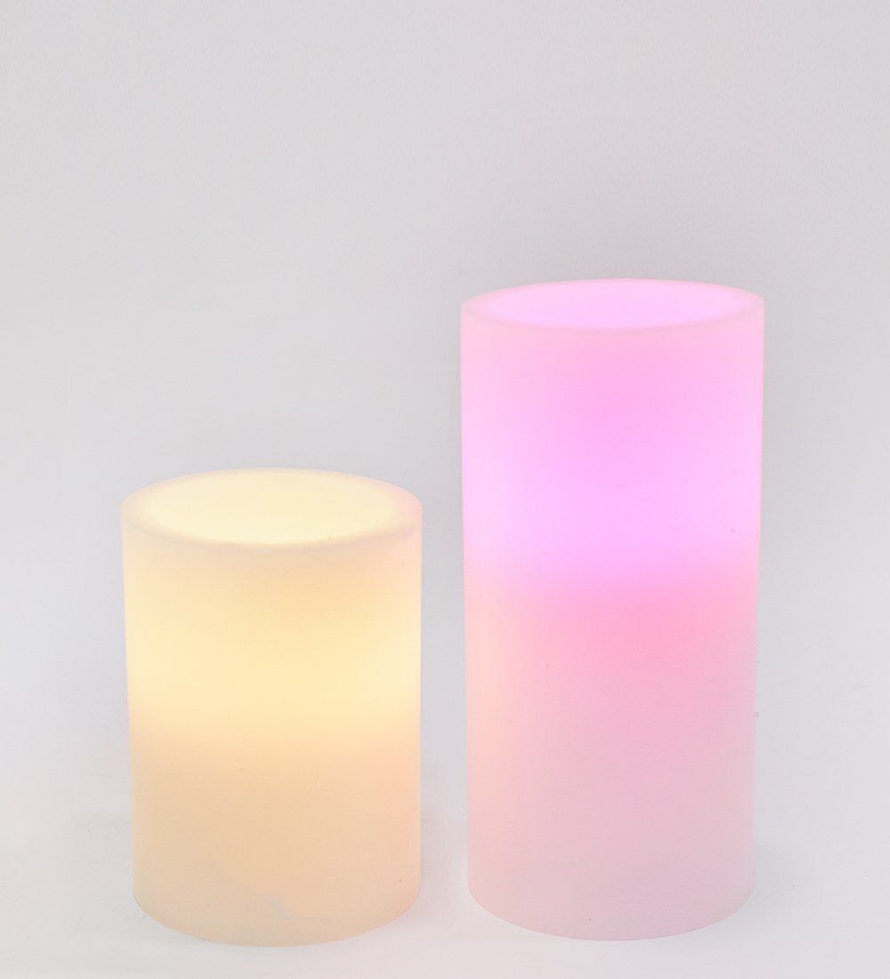 Bright LED-07 Набор светодиодных свечей (2шт.) с дистанционным управлением, таймером, мультиколор