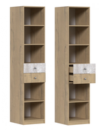 Пенал Ассоль Дуб бунратти/анкор белый/дельмар