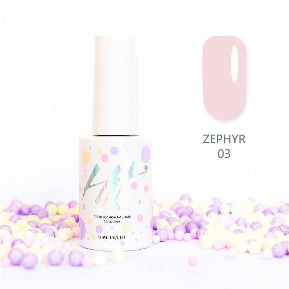 Гель-лак  Zephyr №03 HIT gel , 9 мл