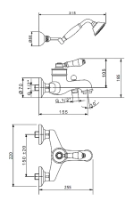 Смеситель для ванны Migliore Ermitage ML.ERM-7002.BI золото
