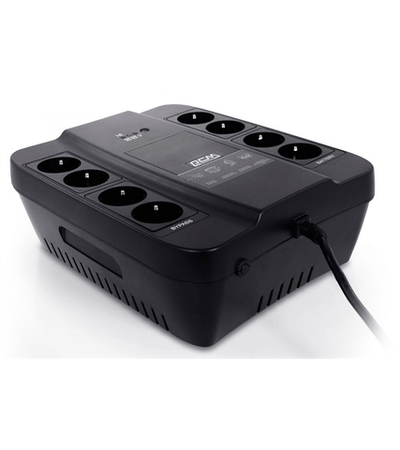 Powercom Back-UPS SPIDER, OffLine, 850VA/510W, Tower, 8xSchuko outlets (4 surge & 4 batt) (332715)