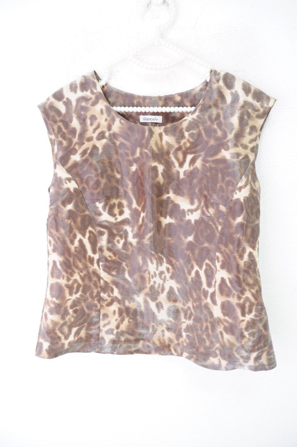 Топ Glance с анималистичным принтом 48 размер
