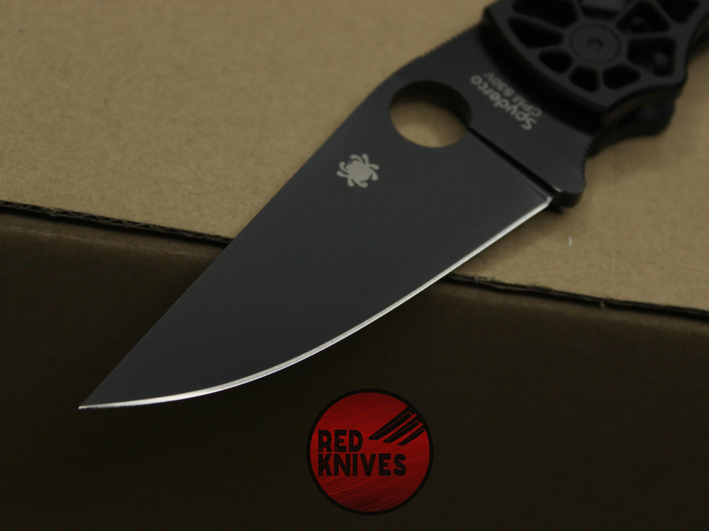 Нож Spyderco Edgerati - черный клинок, рукоять черный алюминий