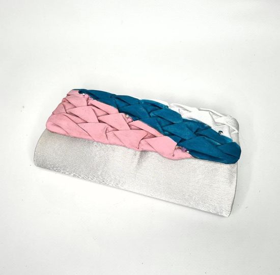 Сумка - клатч из атласа. №1575.гб