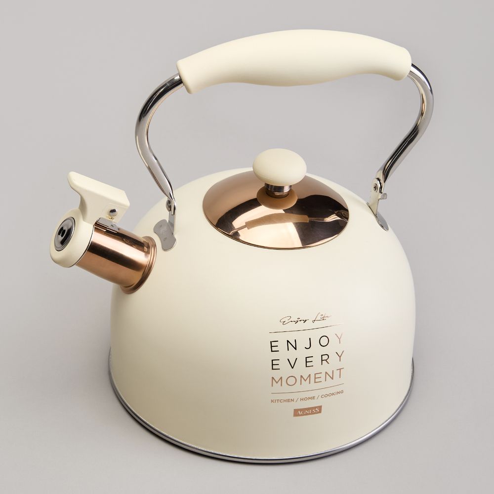 ЧАЙНИК AGNESS СО СВИСТКОМ 2,5 Л,НЖС ИНДУКЦИЯ