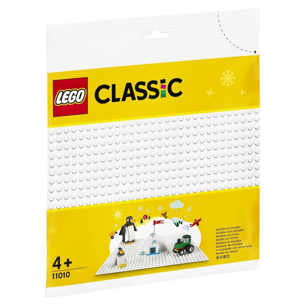 Белая базовая пластина Classic LEGO