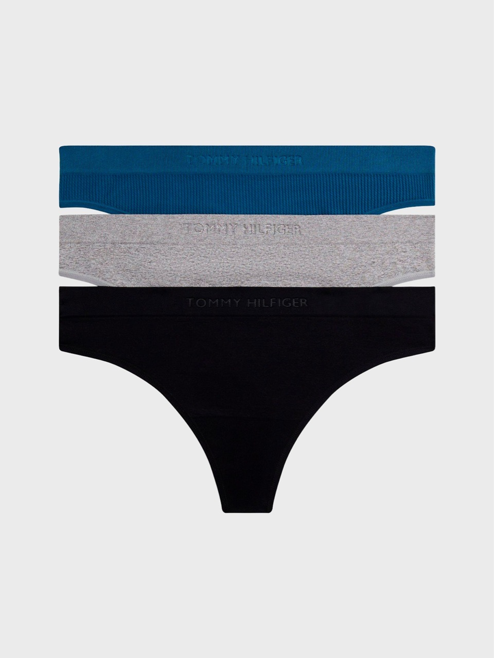 Женские трусы-стринги Tommy Hilfiger Mixed-Knit Variety 3-Pack Multi