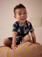 Пижама для мальчика Next AC0-926, 3 шт., Голубой, Белый, Темно-синий