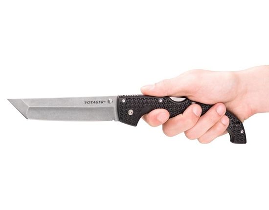 Складной нож Cold Steel 29AXT Voyager X Large Tanto c клинком из стали AUS-10A, рукоять Grivory (Griv-Ex)