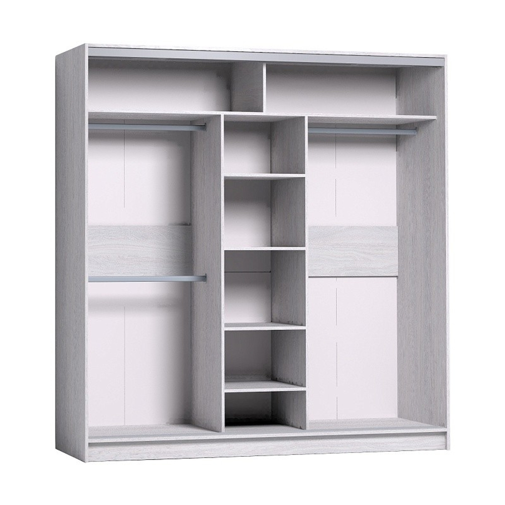 Шкаф-купе с зеркалом Strike 2000  Ясень Анкор светлый