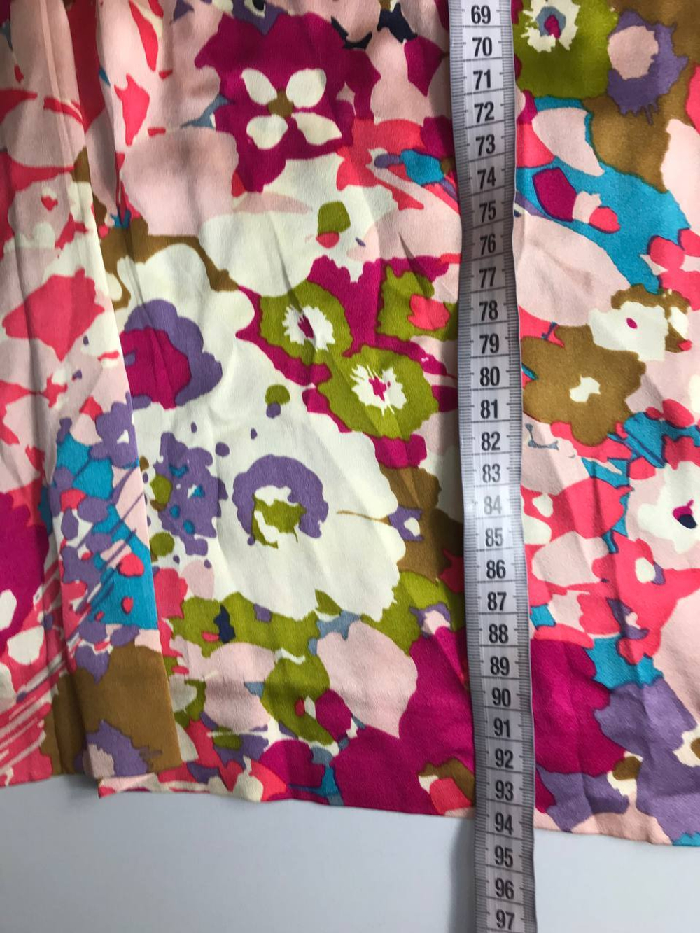 Платье Talking French акварельной расцветки из шелка, маркировка 36, 42-44 размер