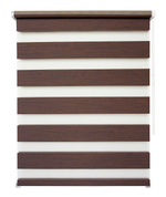 Рулонная штора - День-Ночь - Ткань: "Канзас" - цвет: шоколад