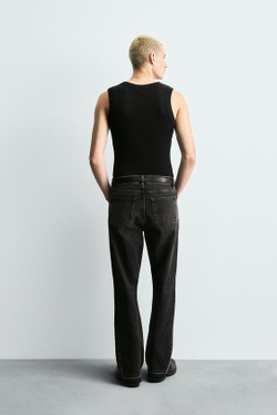 ZARA ДЖИНСЫ FLARE FIT, УГОЛЬНЫЙ