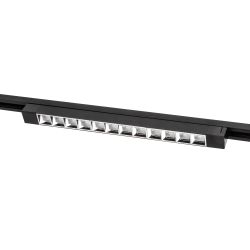 ULB-Q282 30W-4000K BLACK Светильник-прожектор светодиодный трековый. Линейный. 2500 Лм. Белый свет 4000К. Корпус черный. ТМ Volpe